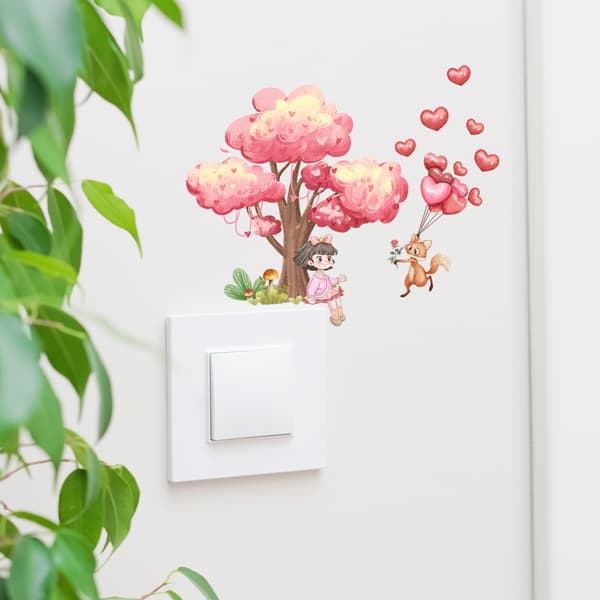 Switch Sticker Pige Elsker Dyr Switch Sticker Vinyl