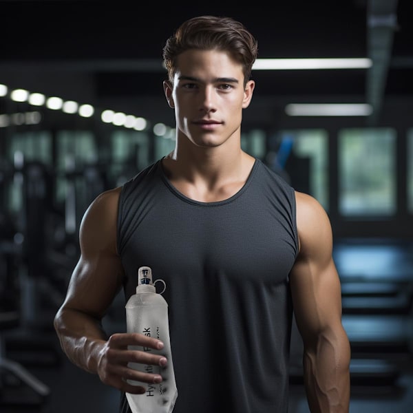 250ML Myk Flask, TPU Foldbar Løpehydreringsflaske, Myk Sammenleggbar Vannflaske for Hydreringspakke Sykling Maraton Løping Fotturer, Hvit White 250ml