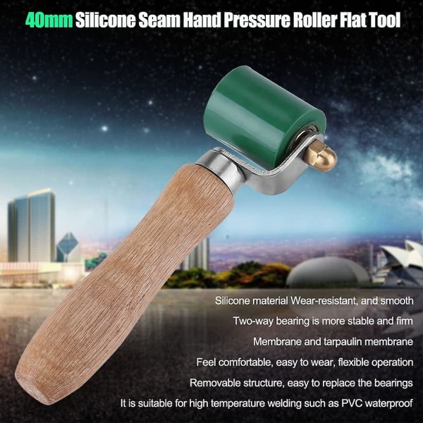 Silicon Seam Hand Pressure Roller, Professional High Heat silikonitela (1 kpl, vihreä)
