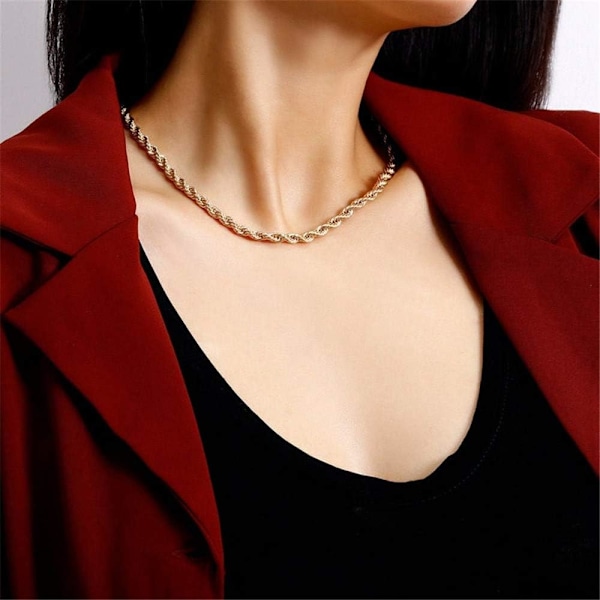 Fint Lagdelt Choker Halskæde, Håndlavet 14K Guldbelagt Y Vedhæng Halskæde Multilayer Bar Disc Halskæde Justerbar Lagdeling Choker Halskæder til Kvinder 3PCS  Twist chain&Beads Chain&Cross 3PCS  Chain&Bar&Hammered Disc