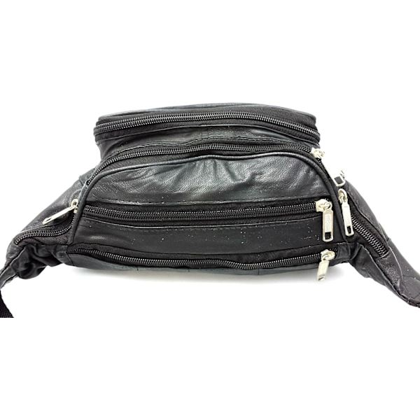 ODS:UK® Aito nahkainen vyölaukku Matkustaminen Loma Lompakko Vyölaukku Musta Vaihda BUMBAG Black