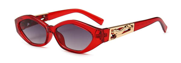 Mode Cat Eye Solglasögon Kvinnor Retro Cateye Plastbåge