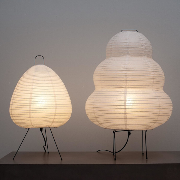 Nogy• Akari Noguchi Himmennettävä Japanilainen Paperilyhtylamppu • Kodikas Japandi-tyyli Paperilyhty • Lyhtylamppu • Japanilainen Paperilyhtyvalo • Riisipap Table Lamp