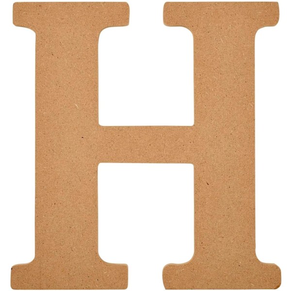 8\" Ubehandlede trebokstaver for DIY-håndverk, modeller 63592 og 63587 M + Letter 63587 8 inch