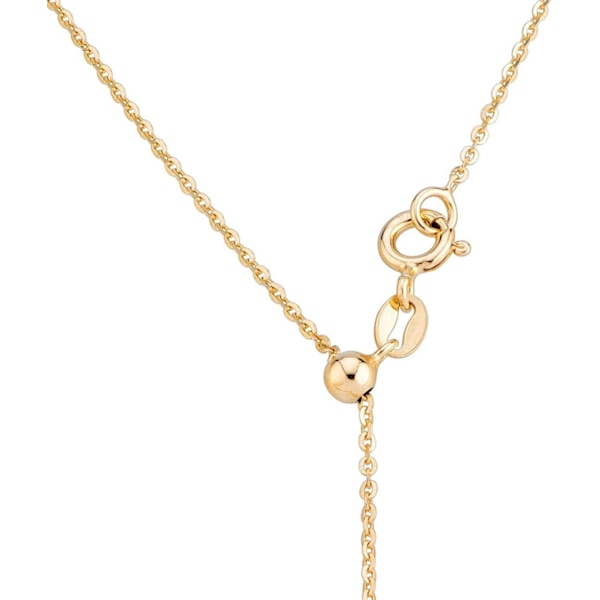 925 Sterling Sølv eller 18Kt Gult Guld Over Sølv Italiensk 1,3mm Justerbar Solid Diamantskåret Tynd Bolo Kabelkæde Halskæde til Kvinder, Slider yellowgoldplatedsilver sterling silver