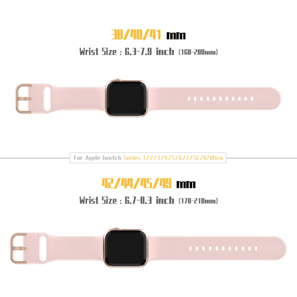 Kompatibel med Apple Watch-reimer 49/45/44/42/41/40/38mm (38/40/41 mm, Rosa/Stjerne) Pink/Star 38/40/41 mm