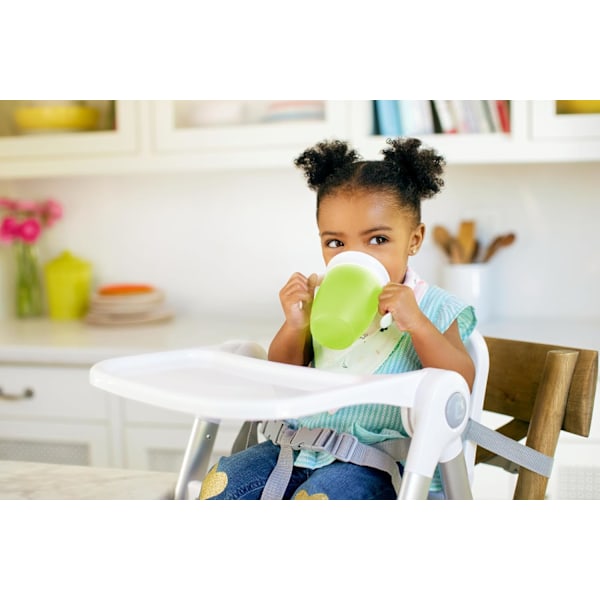Miracle 360 6+ Måneder 7oz Baby Sippy Cups (2-pak). Fri Flow Bæger til Småbørn. Træningskop, BPA-fri, Spildfri, Opvaskemaskine-sikker Baby Vand B Blue/Green