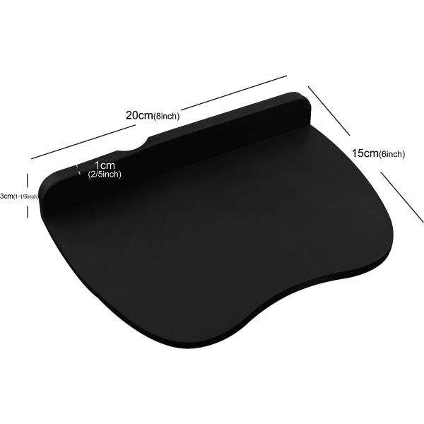 Silikonkaffetampermatte, Espressosilikonmatte 8 tommer X 6 tommer, Espressotampermatte, Kaffetampermatte Black Single Slot