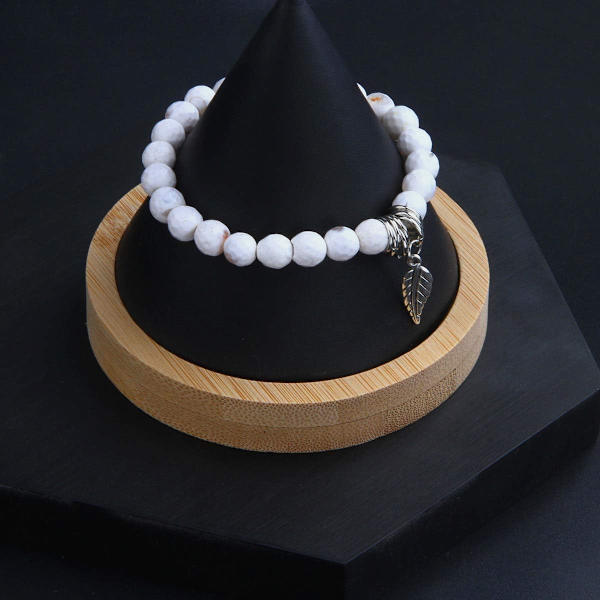 Livets Træ Turkis Jasper & Tibetansk Agat Ædelsten Chakra Perle Armbånd | Strand Charm Armbånd Sæt - Ocean Smykker... Aquamarine Purple Mica