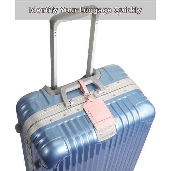 3 pakkaa matkatavaratarrat matkalaukuille, matkatavaratarrat, vahva, havaittava, kestävä, matkatarrat matkatavaroille, matkatarvikkeet, vaaleanpunainen Starry Light Pink 2.7 x 4.2 Inch/6.8 x 10.7 cm