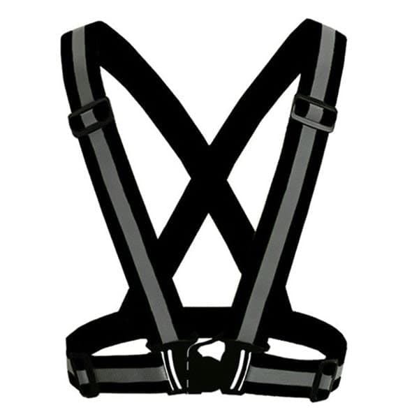 Refleksvest / reflekssele til løb og cykling - sort