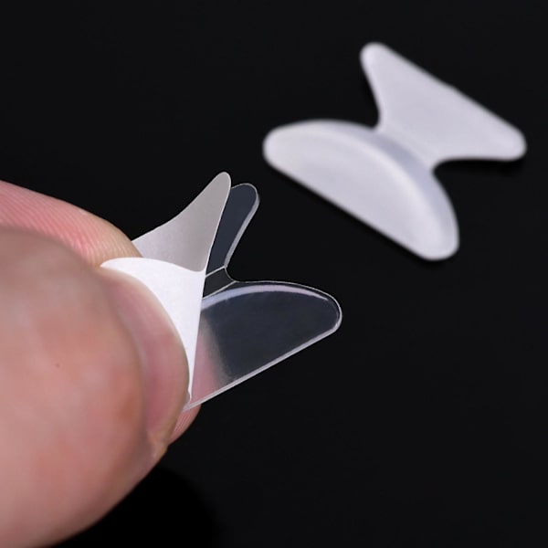 12 paria liukumattomat silikoninen nenätyynyt aurinkolaseille silmälaseille, läpinäkyvä, 2,5 mm