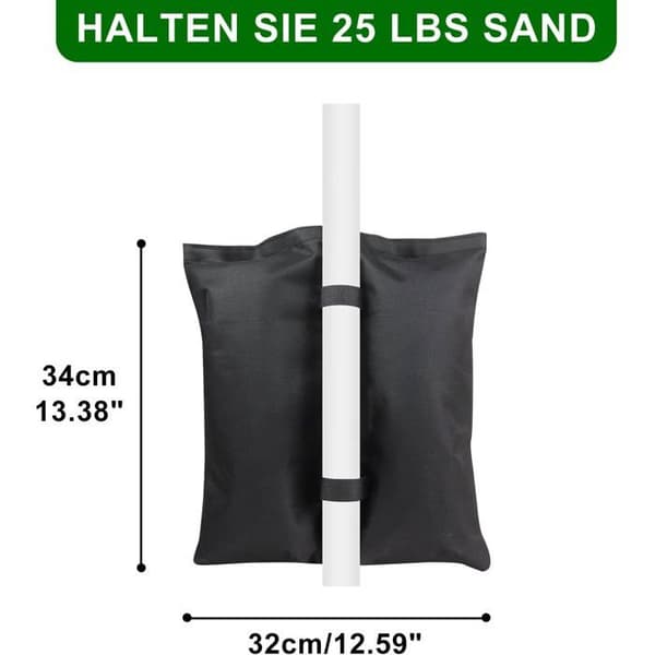 4-pack sandsäcksvikter, kraftiga sandsäckar för lusthus, sandsäckar för pop-up-tält
