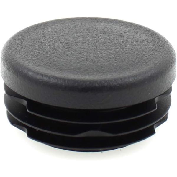 16 stycken - Olika storlekar - Runda rörribbade insatser Ändkåpor Stoppar Pluggar för bord Stol Möbler Ben av Lifeswonderful (25mm) Black 25 mm