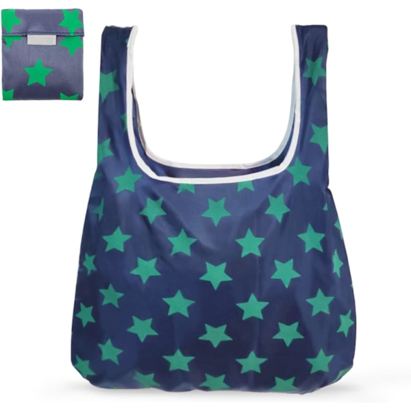 Foldbar indkøbspose i stof - Vandtæt indkøbspose - Genanvendelig indkøbspose - Indkøbsposer i stof til dagligvarer - Indkøbsposer til indkøb, rejser, picnic Y6-ZDGWD Pentagram