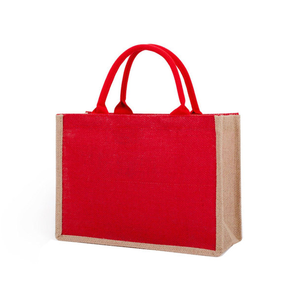 Jute Tote Bag Gjenbrukbar Shopping Bag For Girls Bridal Shower Engagement Handbag