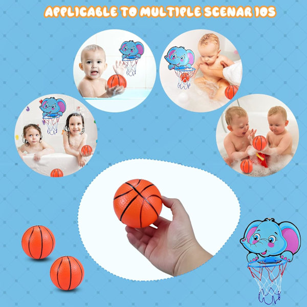 Sinnesleksak för Bebisar Bad Basketbollskorg för 1 2 3 År Gammal Leksak Presenter till Barn Småbarn Pojkar Flickor Ålder 1 2 3 4 Leksaker Basketbollskorg Leksak 1-4 År elephant