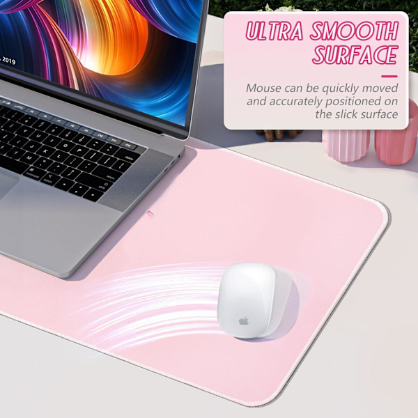 Musematte Gaming Stor Skrivebordsmatte (31,5 x 11,8 x 0,12 tommer) Vaskbar Stor Musematte, Japansk Musematte med Antiskli Gummibase, Utvidet Mo MousPad Y7 XL