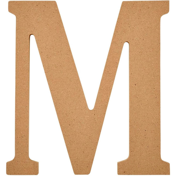 8 tuuman viimeistelemätön puukirjain taiteeseen ja käsitöihin DIY-projekti, mallit 63592 ja 63590, 8 tuumaa M + Letter, 63590 8 inch