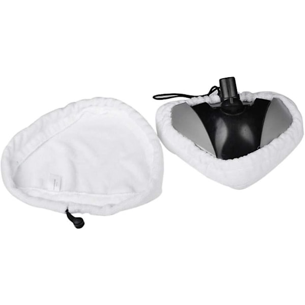 Dampmoppe Puder Universal Vaskbare Mop Klude Genanvendelige Mikrofiber Udskiftning Rengøringspuder Til Hjem 6 Stk (hvid)