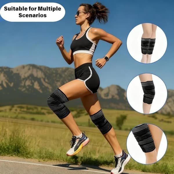 FORCE WRISTBAND 2-pack kompressionsbandage, 200 cm styck - Hög elasticitet - för armar, armbågar, vader