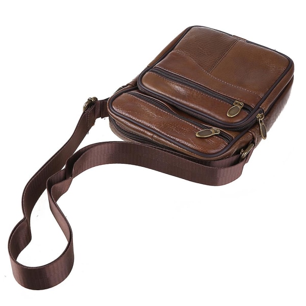 Miesten nahkainen olkalaukku, työlaukku, crossbody-laukku, salkku, käsilaukku, kassi