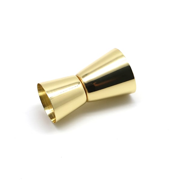 5 målebægre i rustfrit stål med dobbelt ende og lige kant 15/30 ml dobbelt-endet bæger ounce bæger cocktail målebæger gold