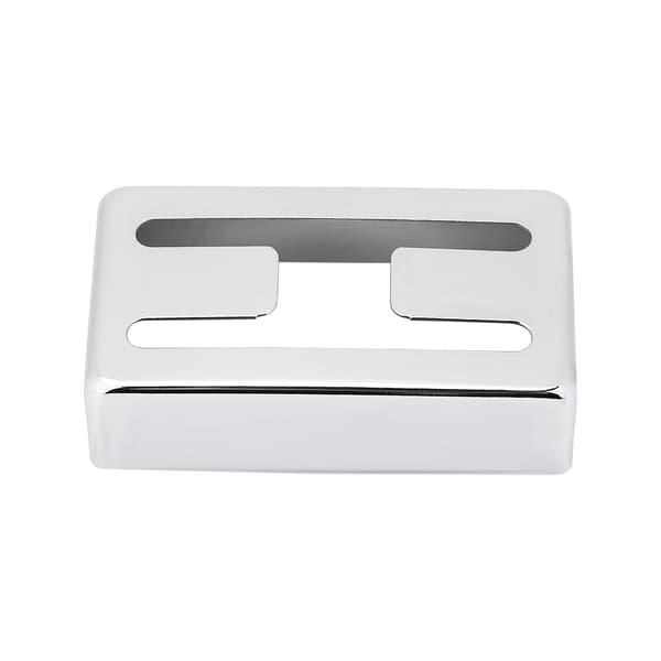 H-formad metallgitarrpickupfodral mässing Humbucker-skydd för elgitarrer silver