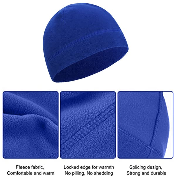 3 stk. vintervarme huer i blød polarfleece