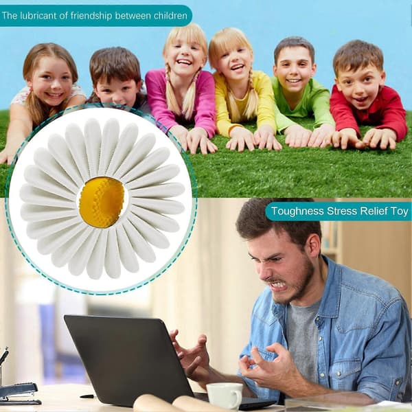 Blomma Fidget Spinner 3D-printad Vårblomma Fidget Leksak Stressavlastande Blomspinner för Hemmet