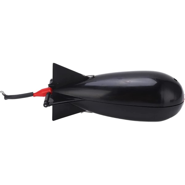 Fiskebombbete, Fiske Thrower Carp Stor Bomb Float Lure Bete Pellet Fiske Feeder Fiske Utrustning Bofyllnadsverktyg (2st, Svart)