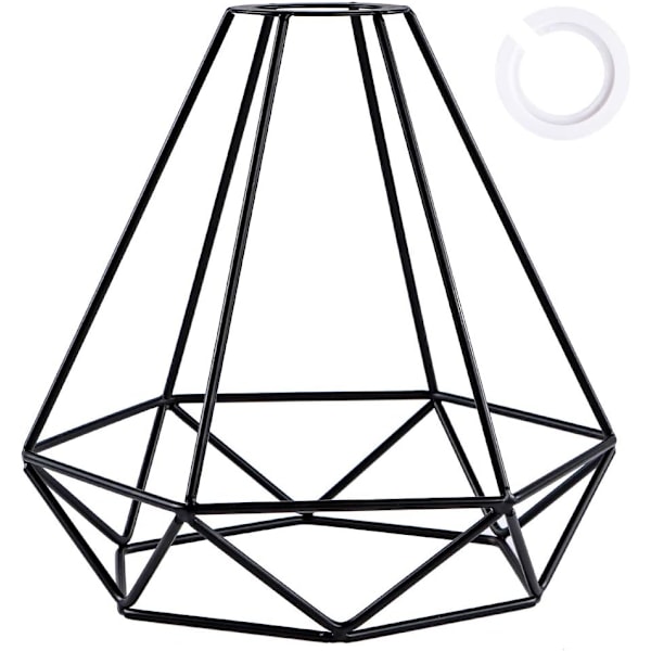 Lampshade Tak, Metall Lampeskjermer, Ledning Lysskygge Svart, for Kjøkken, Spisestue, Soverom, Gang Black