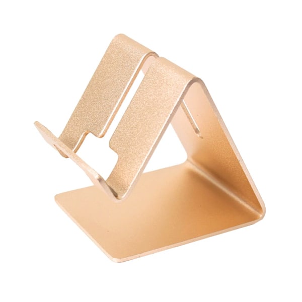 Mobiltelefonholder i aluminium for iPhone 16, 15, 14 Plus, 13, 13 Pro, 12 Pro Max, 12, 11 Pro, Xs Max, X, 8, 7, 6 Plus og mer (Gull)