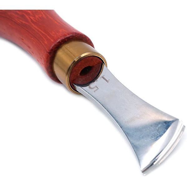 Læderkant Creaser Edge Creaser Læder Lav Slot Kantning Enhed Trimmer Groove Creasing Læderkant Creaser DIY Crimping Værktøjer(1stk, Brun)