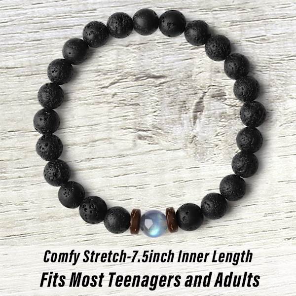 Gaver til bror Gaver fra søster Perle armbånd Fødselsdagsgave til bror Fars dags gaver til bror Voksen gradueringsgaver Ældre storebror Brother 7.5 Inches