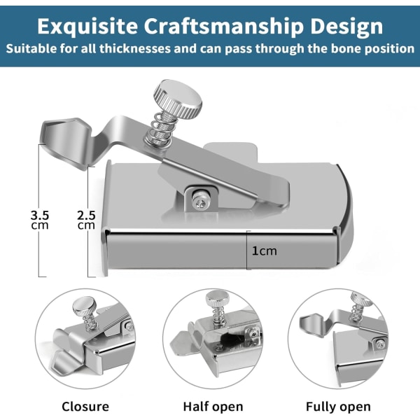 2 kappaletta magneettista saumanohjainta, magneettinen saumanohjain, ompelukoneen apuvälineet, ompelutarvikkeet ompelukoneeseen, Se Magnetic Seam Guide (2 Pieces)