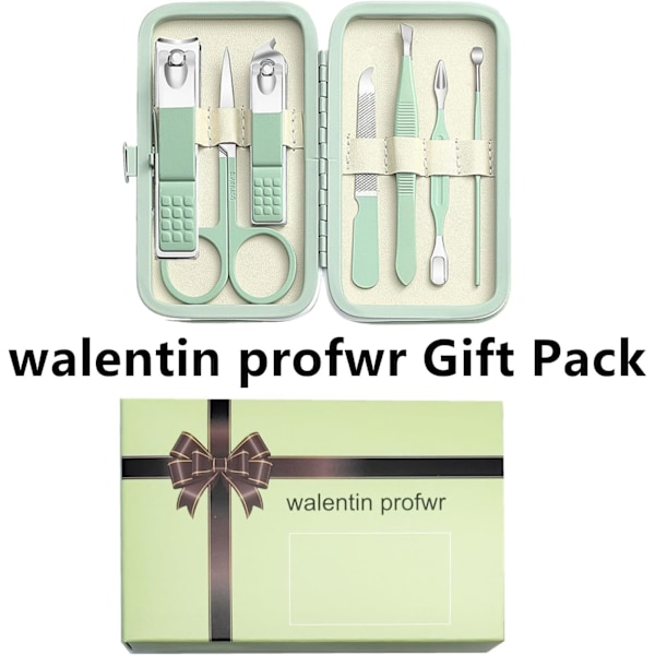 Manikyrset Nagelklippare Set Män Kvinnor Tå Finger Nagelklippare Personlig Vård Verktyg med Bärbar Resväska Manikyr Pedikyr Verktyg Grooming Kit