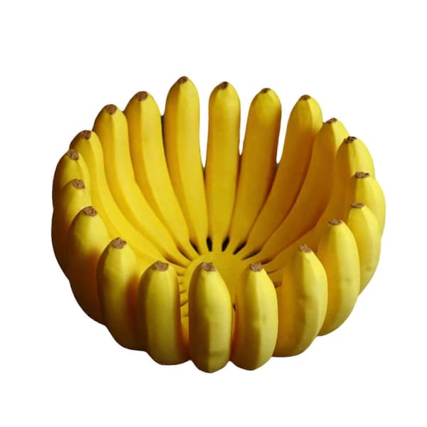 Fruktskål i bananform – 3D-printad rolig – för hem, kök och matsal 15cm