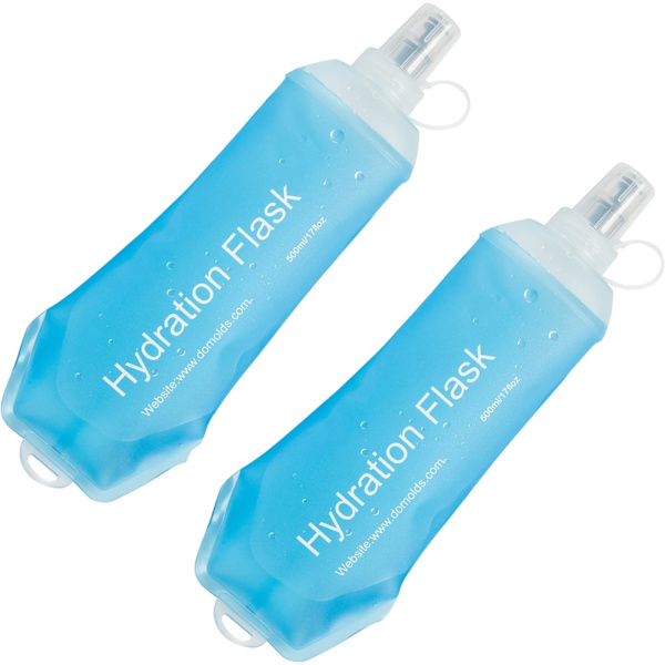 500ML Myk Flask, TPU Foldbar Løpehydreringsflaske, Myk Sammenleggbar Vannflaske for Hydreringspakke Sykling Maraton Løping Fotturer 500ml2