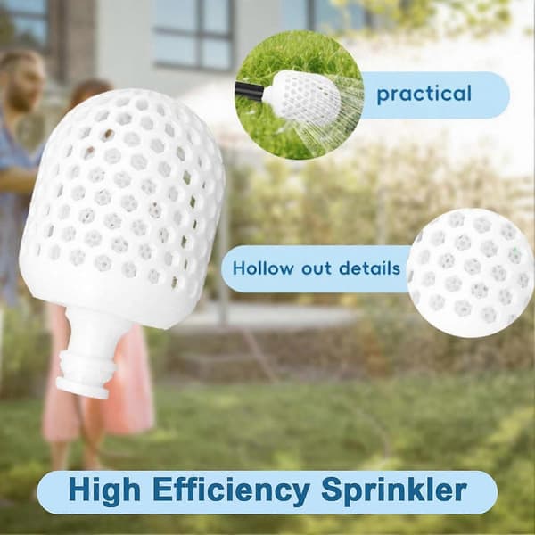 Bubblersprinkler Plastdiffusor Översvämningsmunstycke Vattenrör Vattenmunstycke för Skonsam Vattning av Växter White