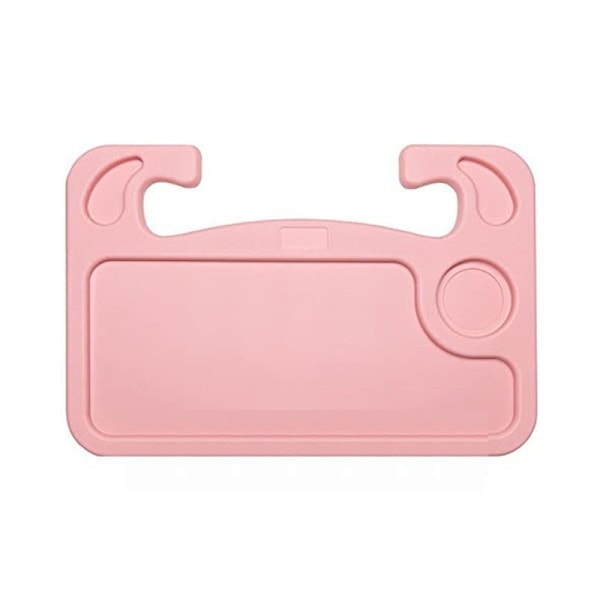 Bilratt skrivebord, biltilbehør for reiser, bilstativbrett for å spise, flerbruks bilratt skrivebord brett bord (rosa) Pink