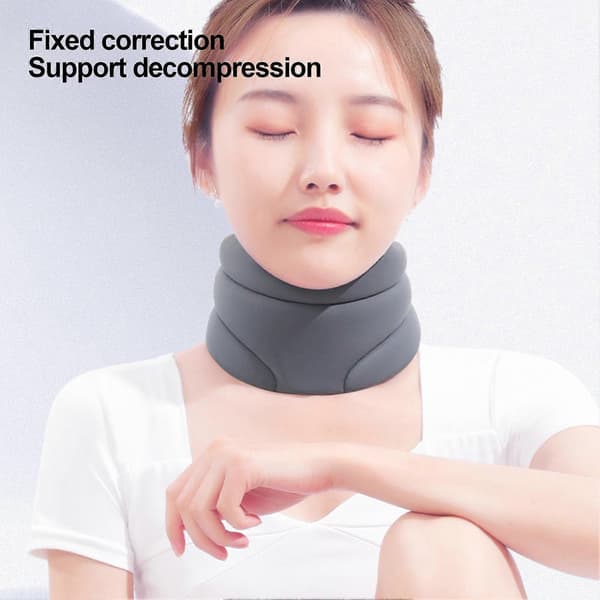 Nackkrage Ergonomisk Design Andningsbar Mysig Hälsovård Skyddsfäste Tryckavlastning Black One Size