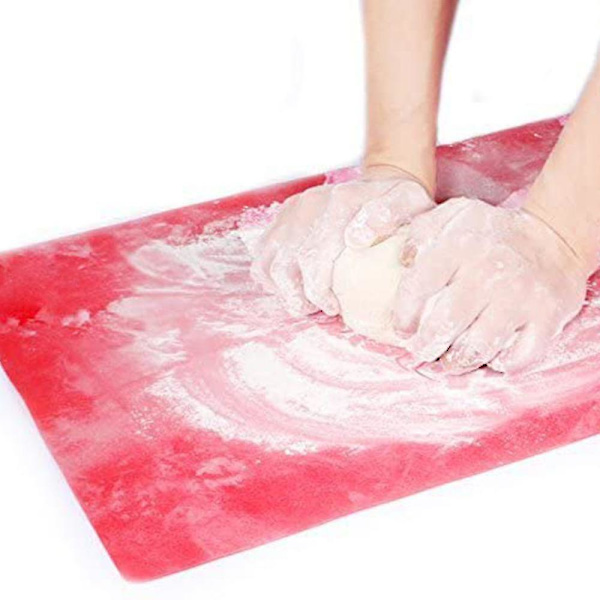 Silikone Måtte, Silikone Bagemåtte, Non-stick Non-slip Bagemåtte Dejmåtte, Rulle Måtte Arbejdsmåtte Med Mål 60 X 40 Cm Til Fondant Kage Pizza