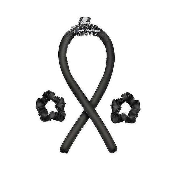 Svart Värmelöst Locktång Hårband
