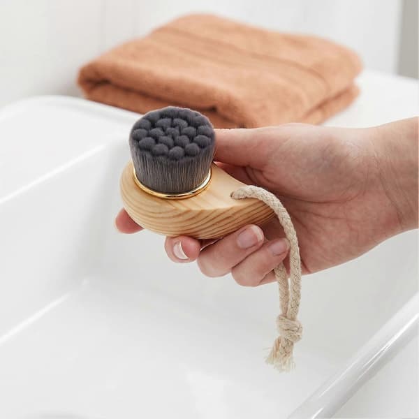 Mænd Kvinder Ansigtsvaskeskrubber - Ergonomisk Design - til Daglig Hudpleje White 2