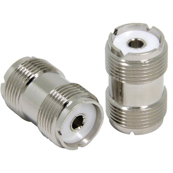 UHF PL-259 hun til UHF PL-259 hun koaksial adapter konnektor koblingssamler til CB Ham radioantenne 2-pak