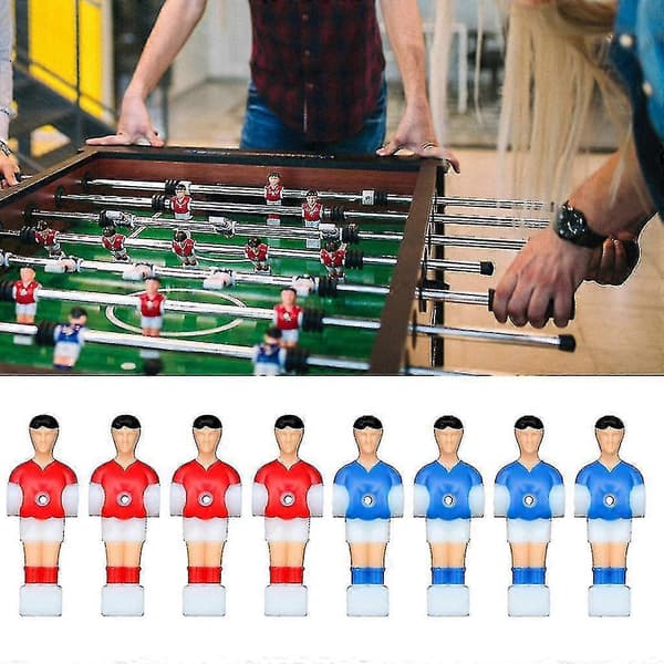 8 stk. bordfodbold udskiftning plasttilbehør - fodboldspillere