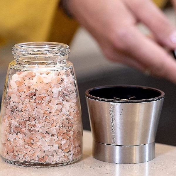 Guld salt- och set - Golden salt- och pepparkvarn - Pepparkvarnar i mässing påfyllningsbara