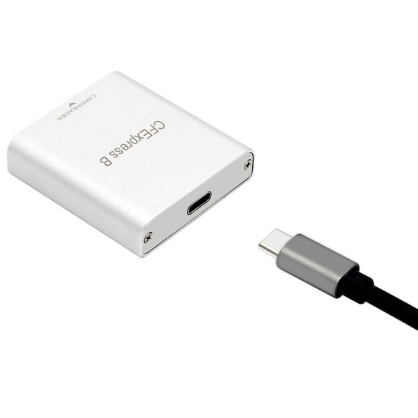 Bärbar aluminium USB 3.1 10gbps Cfexpressminneskort Cfminneskortadapter