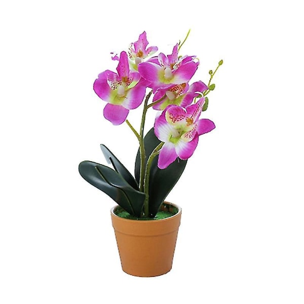 Keinotekoinen Kukka Perhonen Orkidea Ruukku Bonsai Puutarha Koti Hääjuhla Dekor